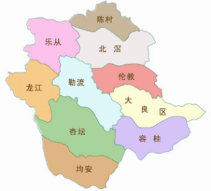 北滘镇行政地图图片